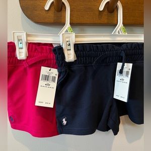 NWT Polo By Ralph Lauren 2T, 3T, 4T Girls Shorts Set
